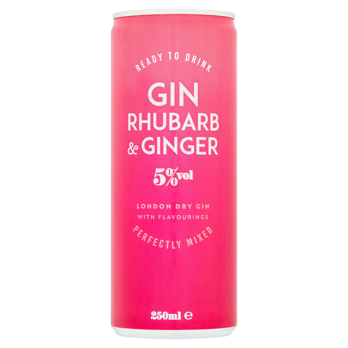Sainsbury's Gin Rhubarb & Ginger Cocktail 250ml (British brand)
