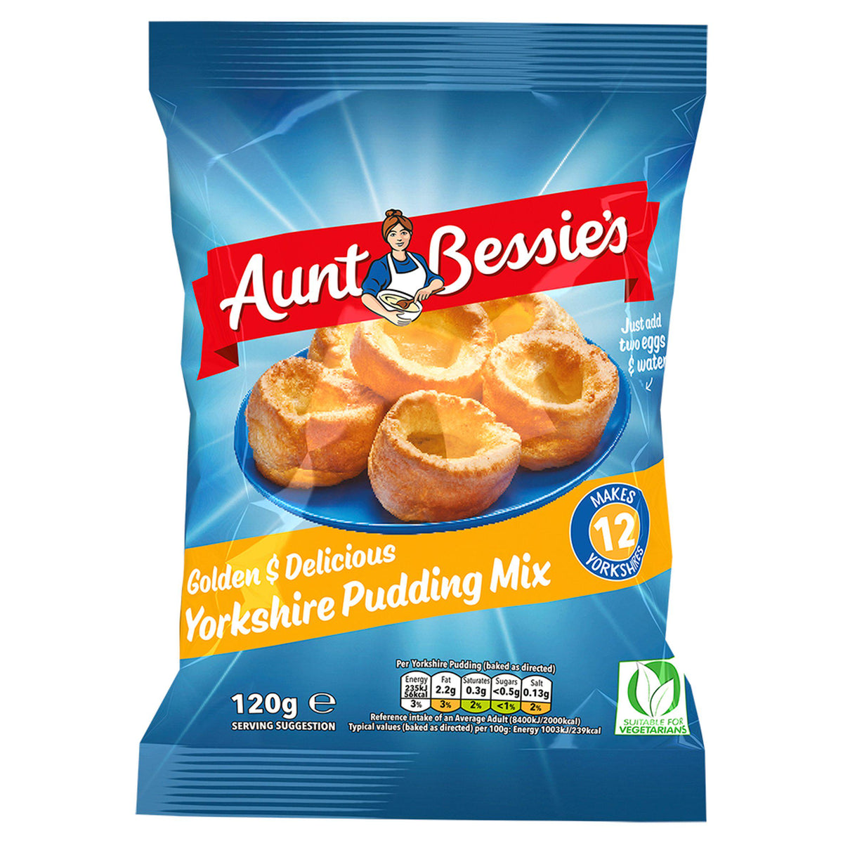 Aunt Bessie's Yorkshire Pudding Mix 120g, UK version