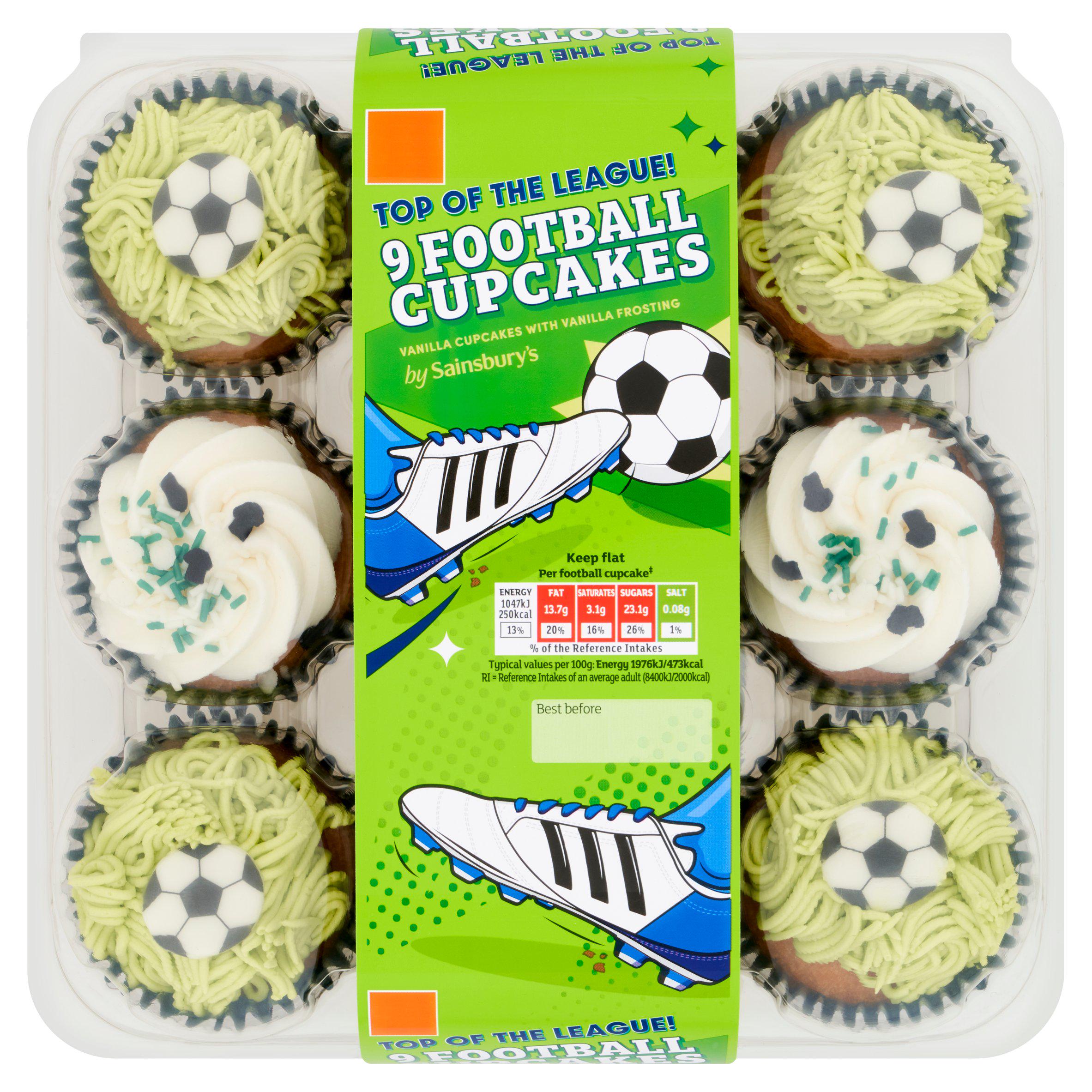 Sainsbury's Football Cupcakes 457g, UK version