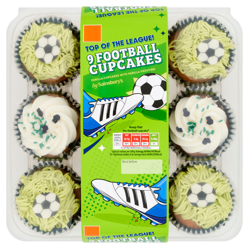 Sainsbury's Football Cupcakes 457g, UK version