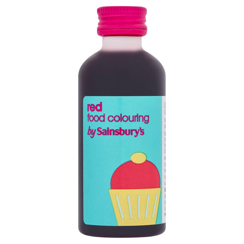 Sainsbury's cochineal red food colouring 60ml - British product