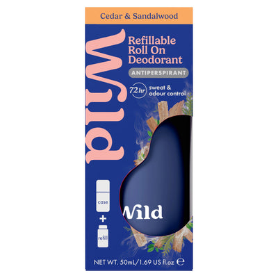 Sainsburys Wild Cedar & Sandalwood Antiperspirant Refillable Roll On Deodorant 50ml- Buy online at McGrocer