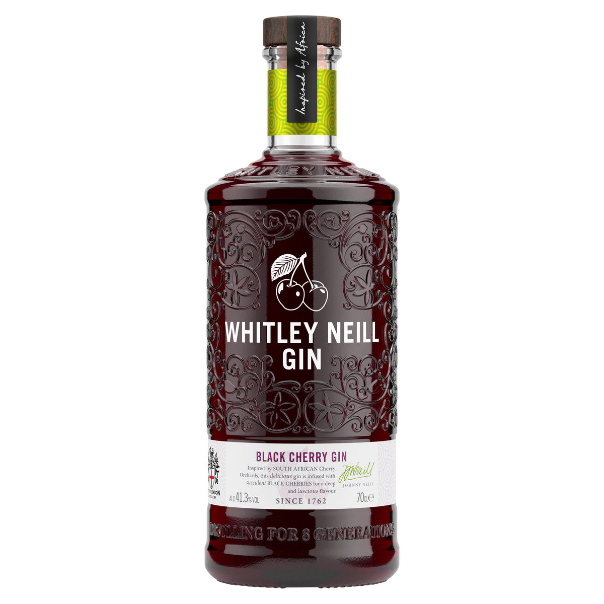 Whitley Neill black cherry gin 70cl - British product