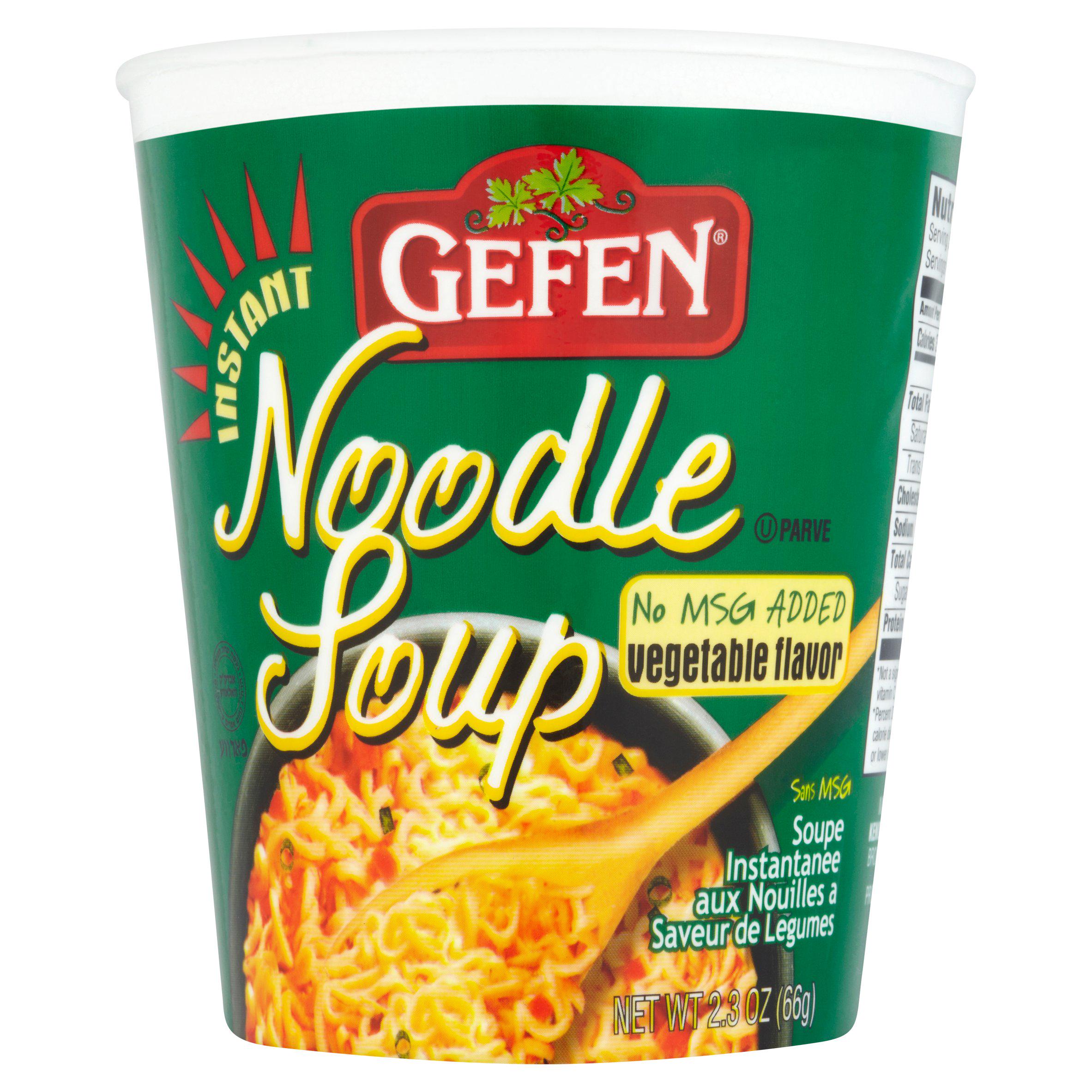 Gefen vegetable instant noodle soup 66g, UK version
