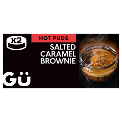 Sainsburys Gü Chocolate & Salted Caramel Brownie Dessert 2 x 80g- Buy online at McGrocer