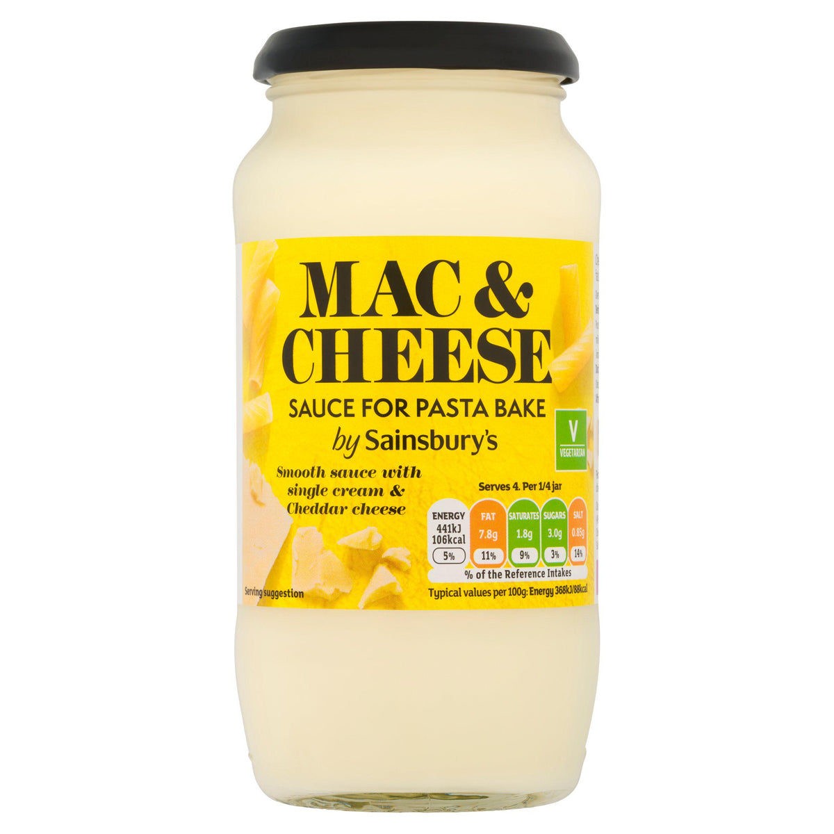 Sainsbury's macaroni cheese pasta bake sauce 485g (British brand)