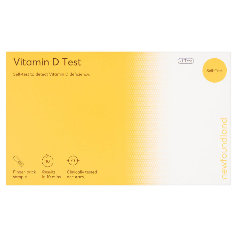 Newfoundland Vitamin D rapid test cassette with finger-prick sample, UK version