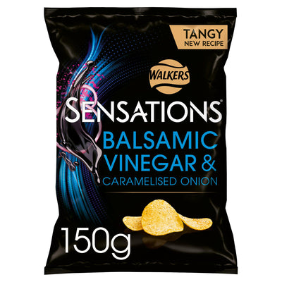 Sainsburys Walkers Sensations Balsamic Vinegar & Caramelised Onion Sharing Crisps 150g- Buy online at McGrocer