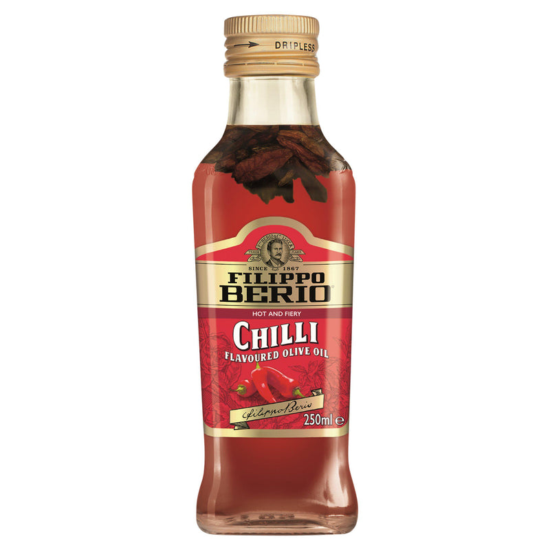 Filippo Berio chilli flavoured olive oil 250ml - British product