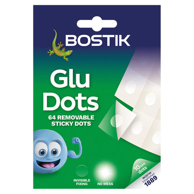 Sainsburys Bostik Glu Dots Removable Clear Adhesive 64 Pack- Buy online at McGrocer