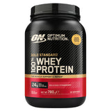 Optimum Nutrition Gold Standard strawberry whey protein powder 780g, imported from the UK