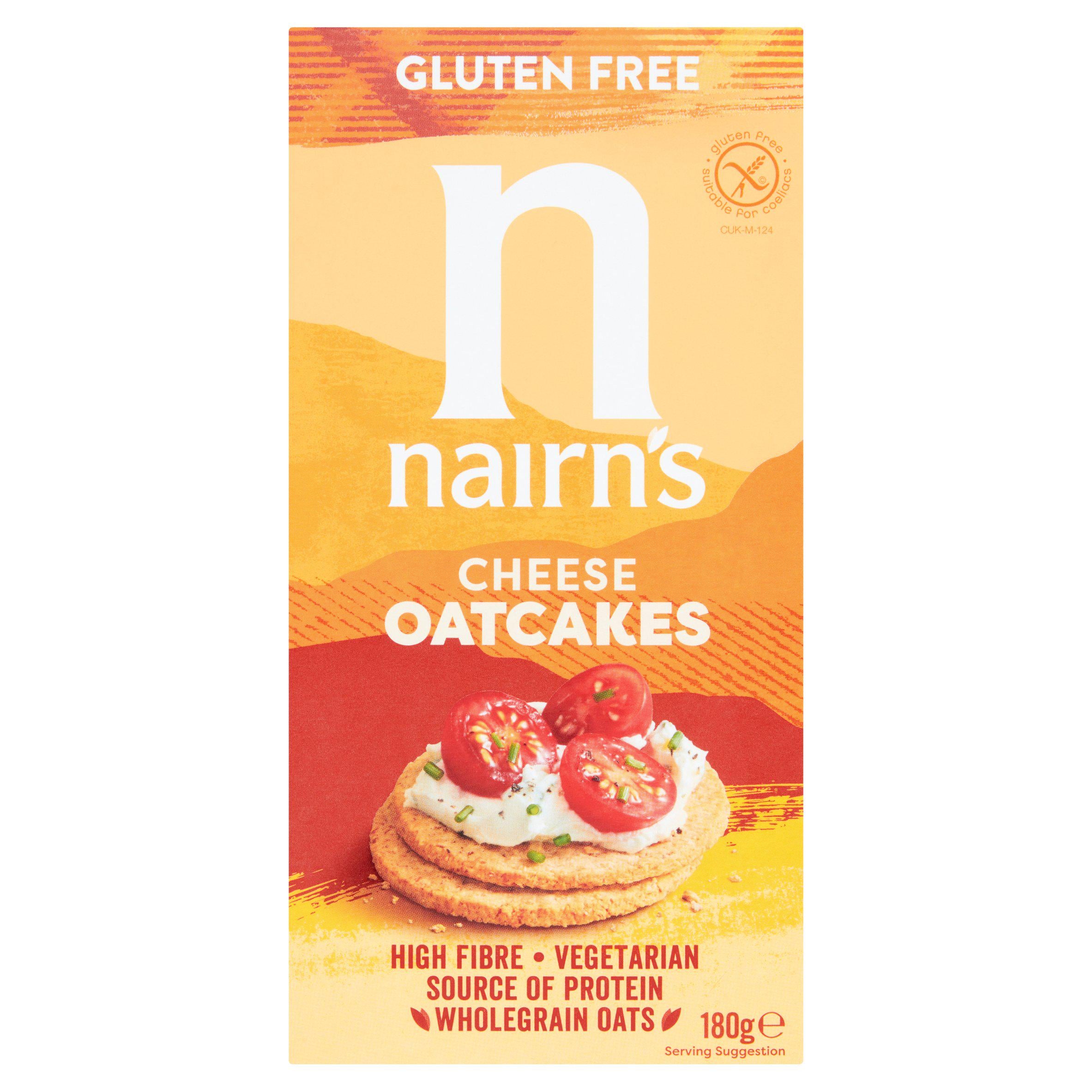 Nairn's gluten free cheese oatcakes 180g - British product