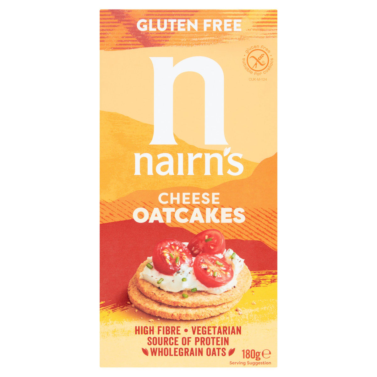 Nairn's gluten free cheese oatcakes 180g - British product
