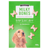 Sainsbury's dog treats Milky Bones 400g, UK version