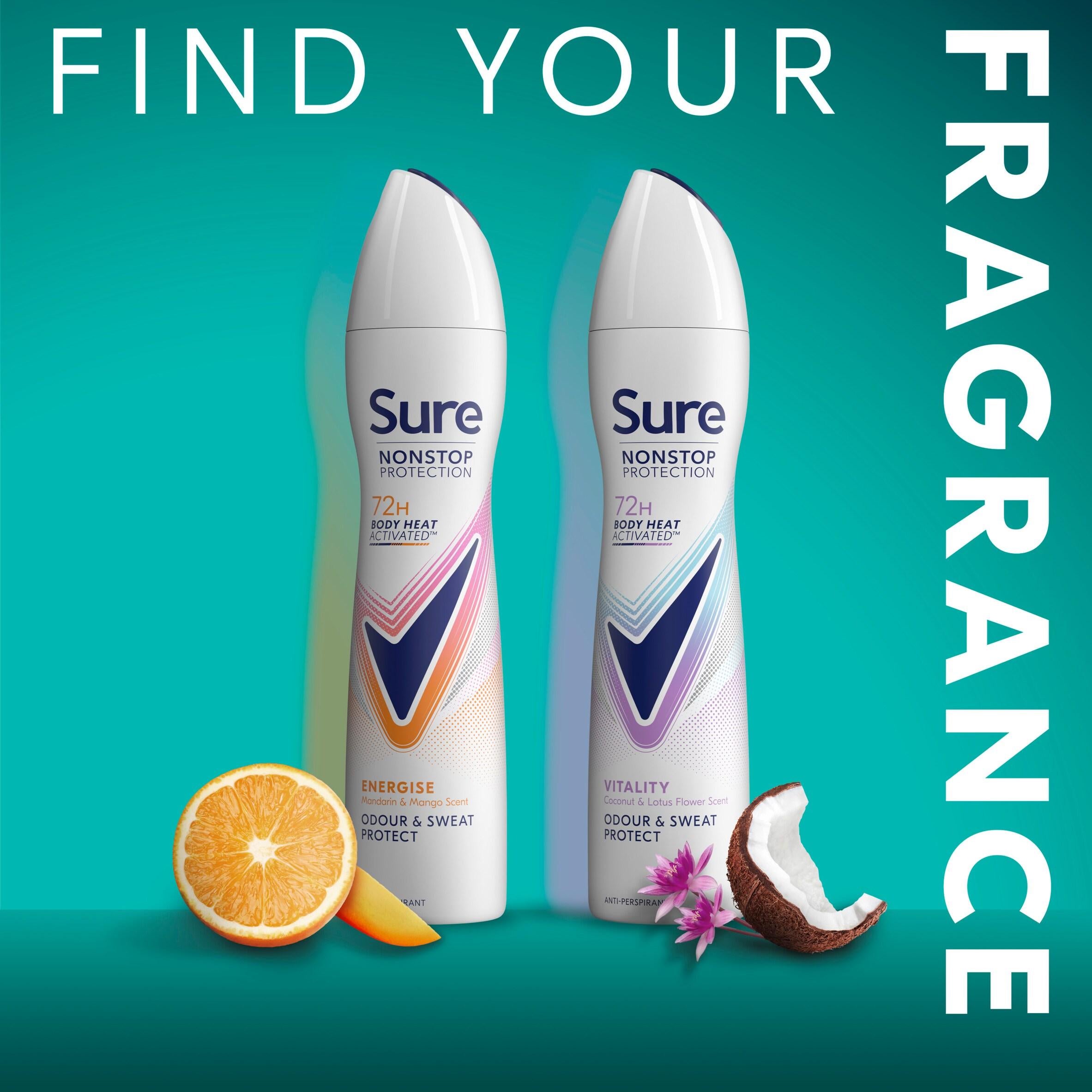 Sure Vitality Anti-Perspirant Aerosol 250ml (British brand)
