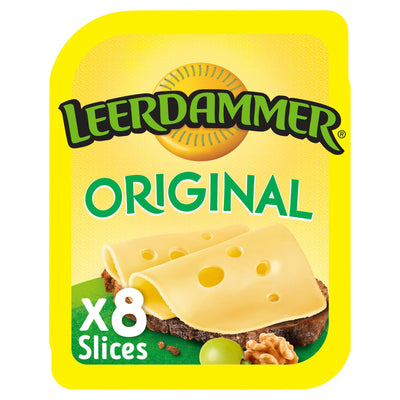 Sainsburys Leerdammer Original Mild Nutty Cheese Slices 160g- Buy online at McGrocer