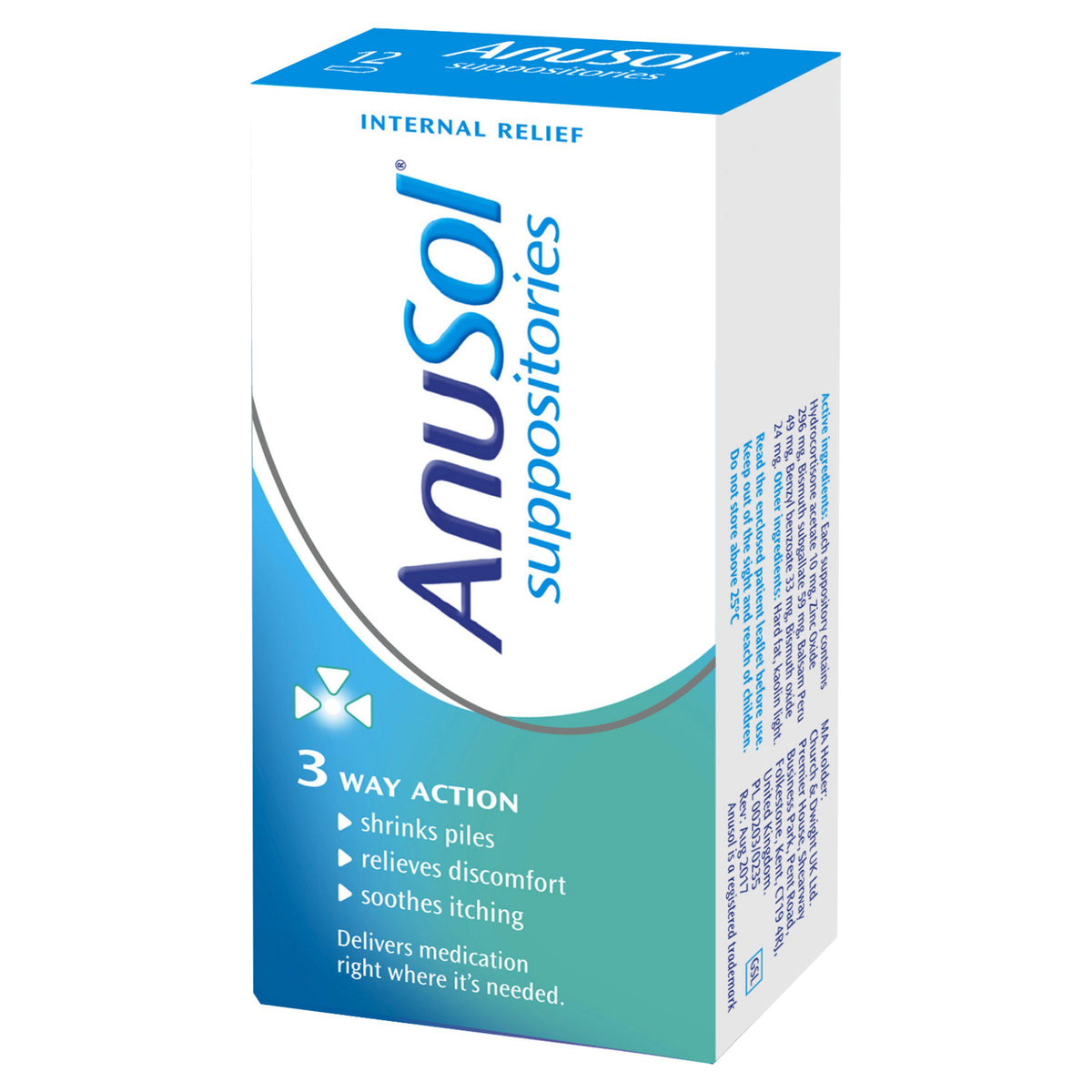 Anusol Suppositories 12 - British product