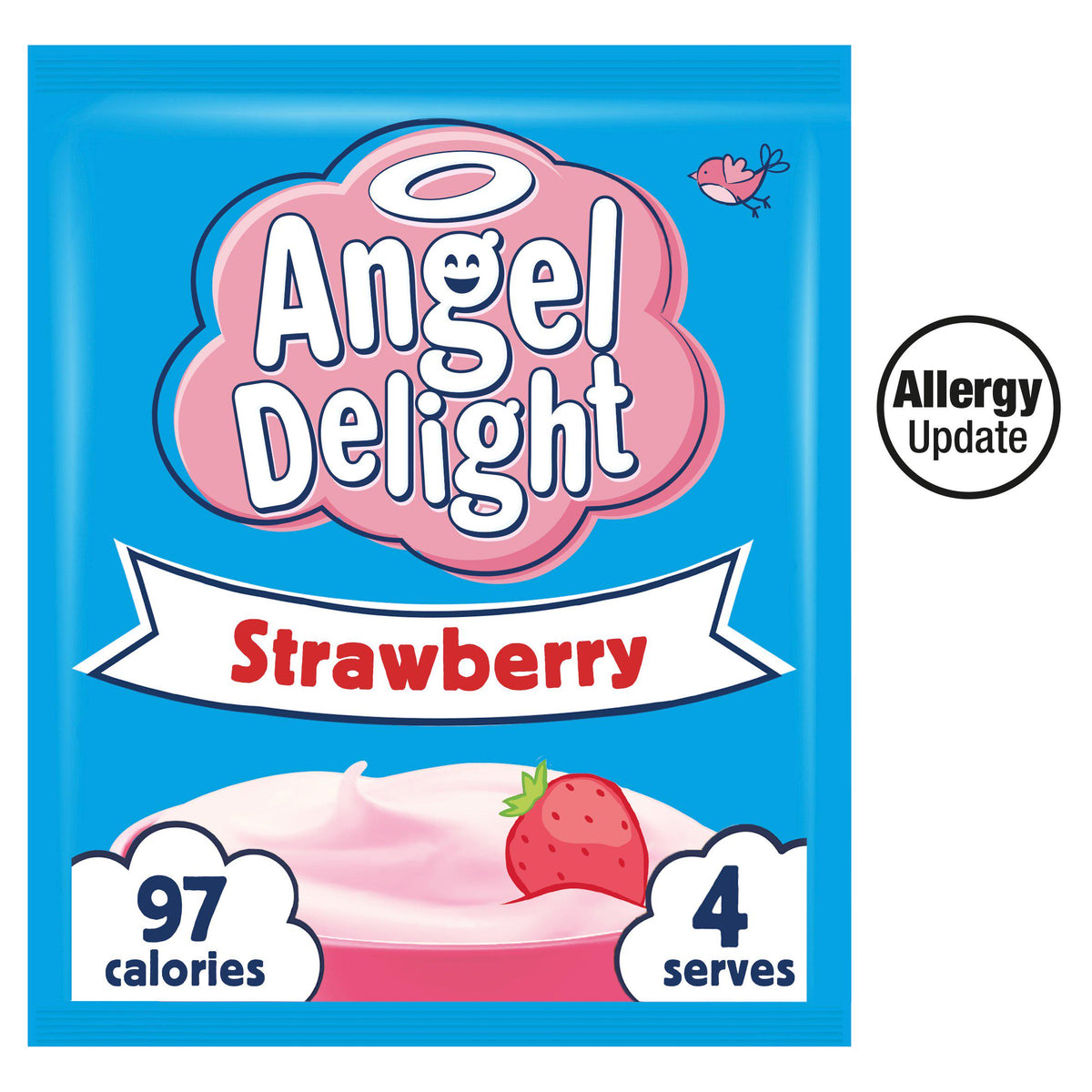 Angel Delight strawberry dessert mix 59g, UK version