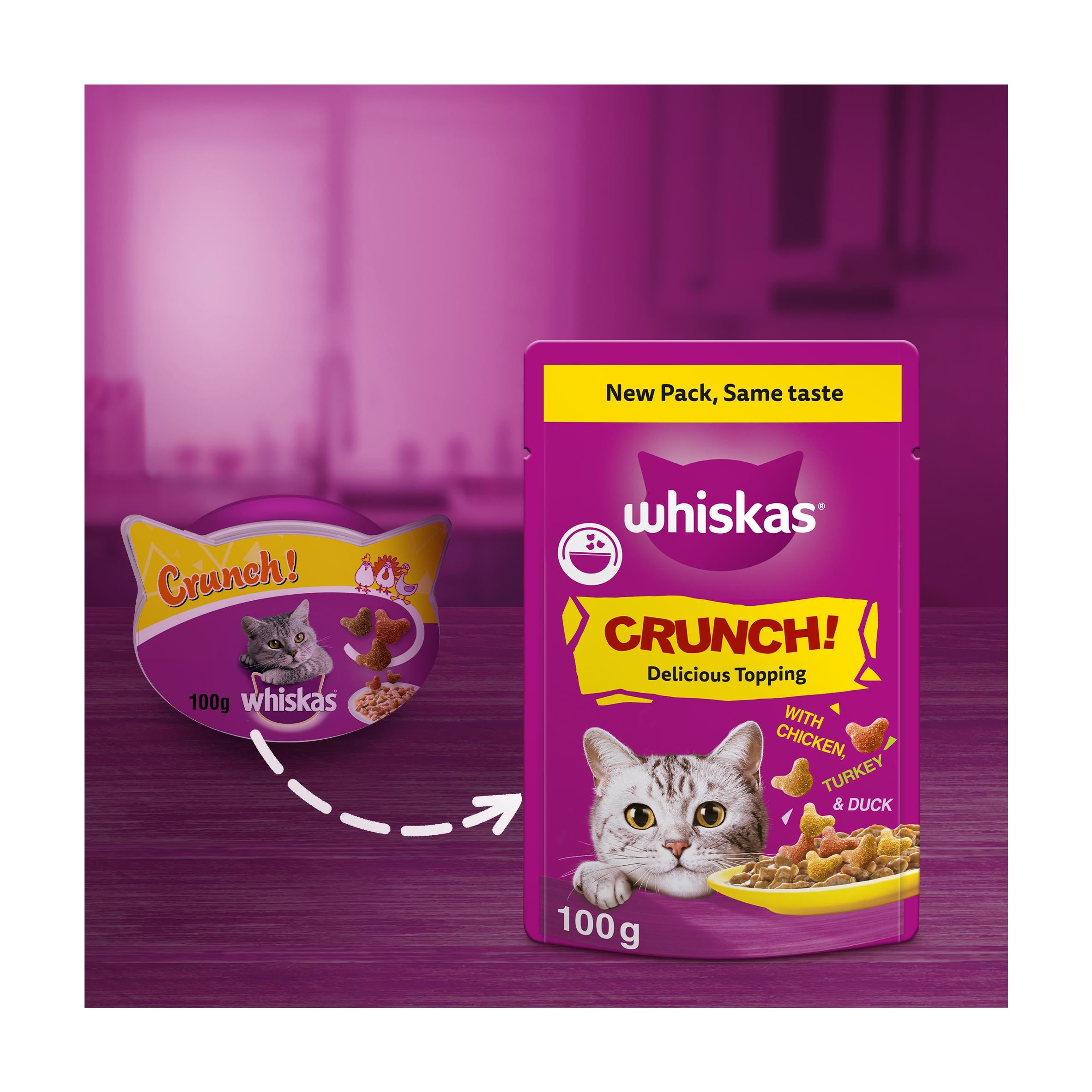 Whiskas Crunch treat biscuits 100g - British product