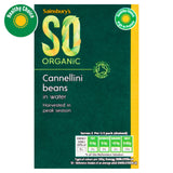 Sainsbury's SO Organic cannellini beans 380g carton, imported from the UK