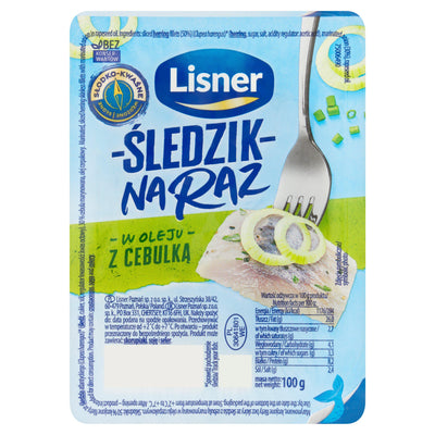 Sainsburys Lisner Herring Snack with Onion 100g- Buy online at McGrocer