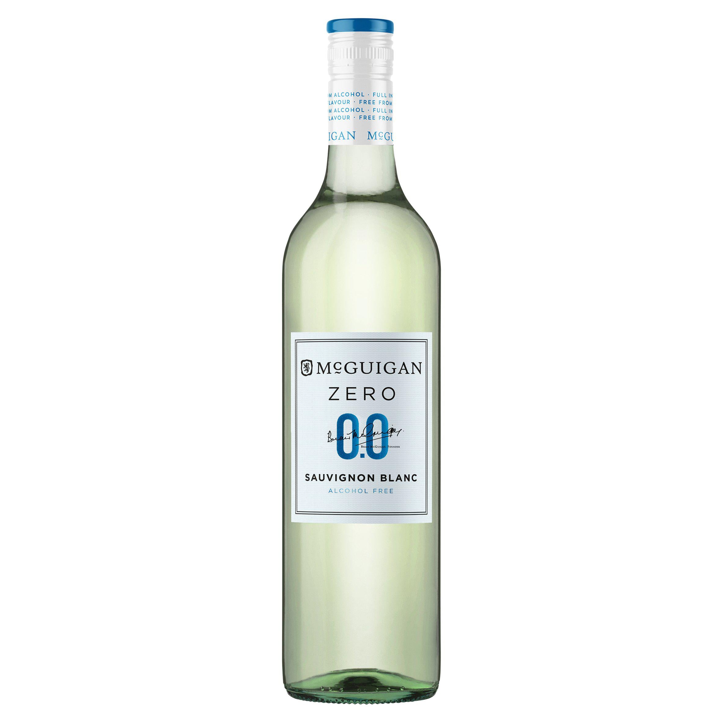 McGuigan alcohol-free Sauvignon Blanc wine 75cl, imported from the UK
