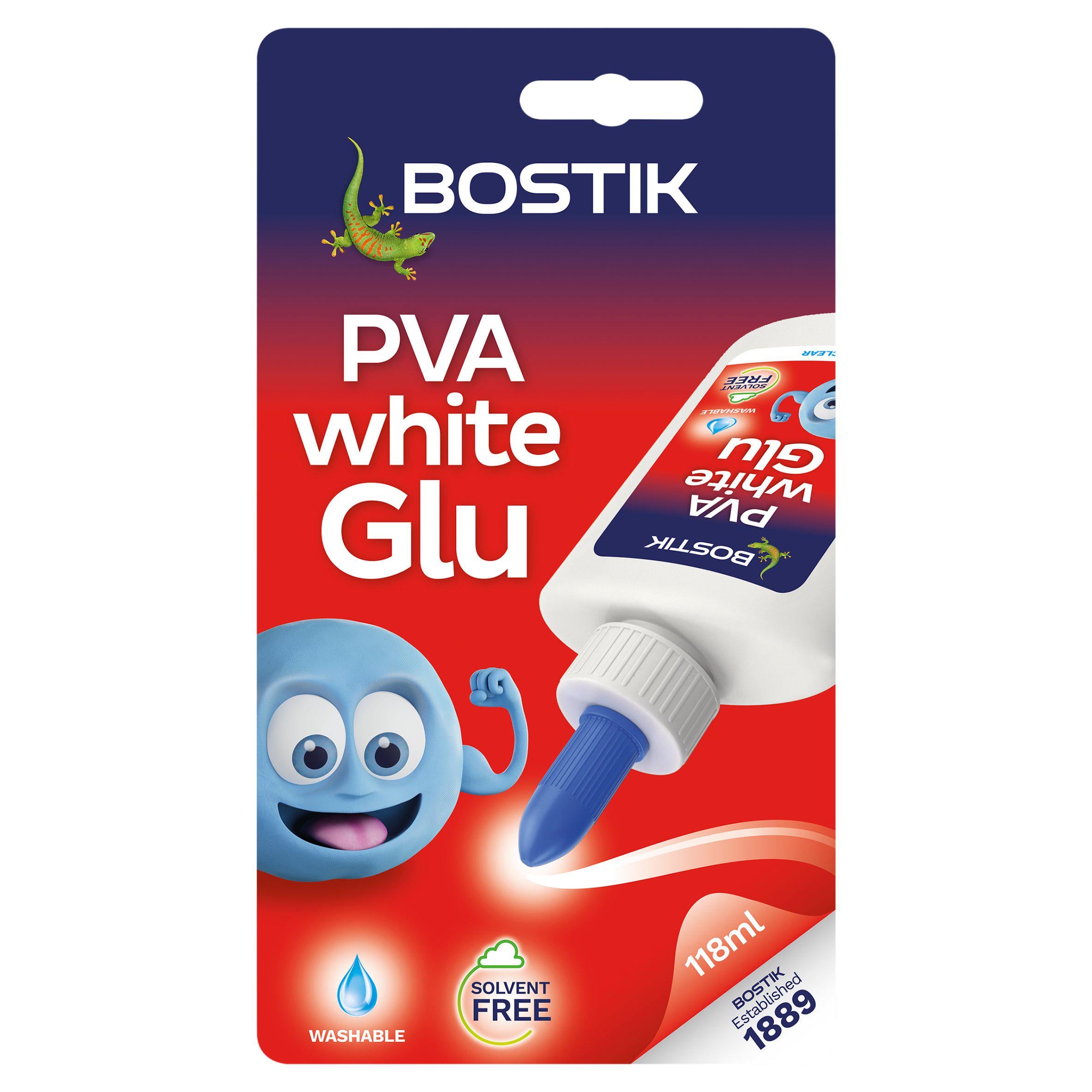 Bostik PVA white glue 118ml, imported from the UK