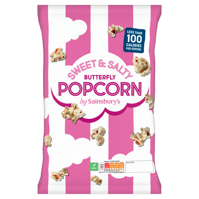 Sainsburys Sainsbury's Sweet & Salty Butterfly Popcorn 110g- Buy online at McGrocer