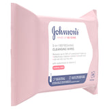 Johnson's Refreshing facial wipes 25-pack, UK version