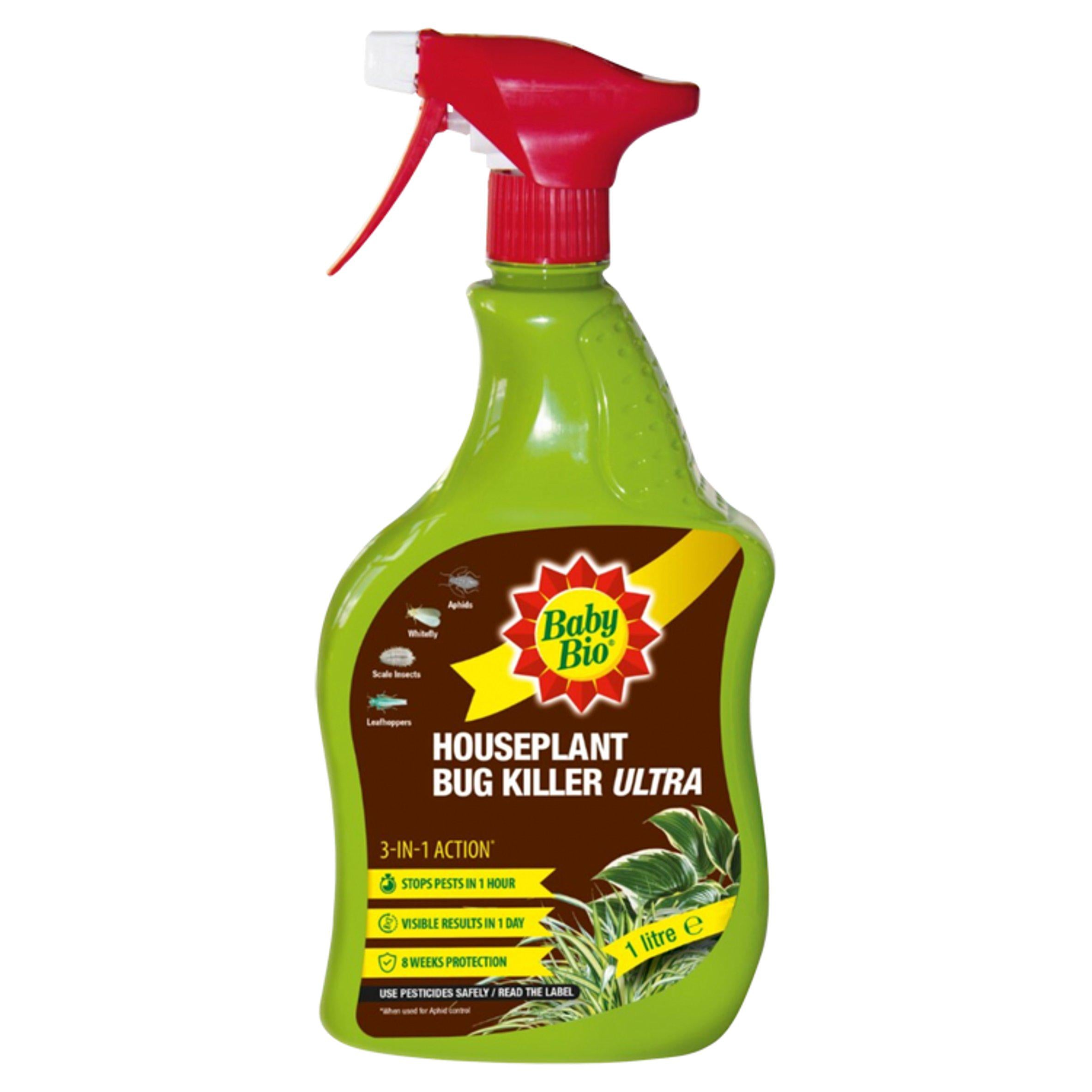 Baby Bio Houseplant Bug Killer Ultra 1 litre, imported from the UK