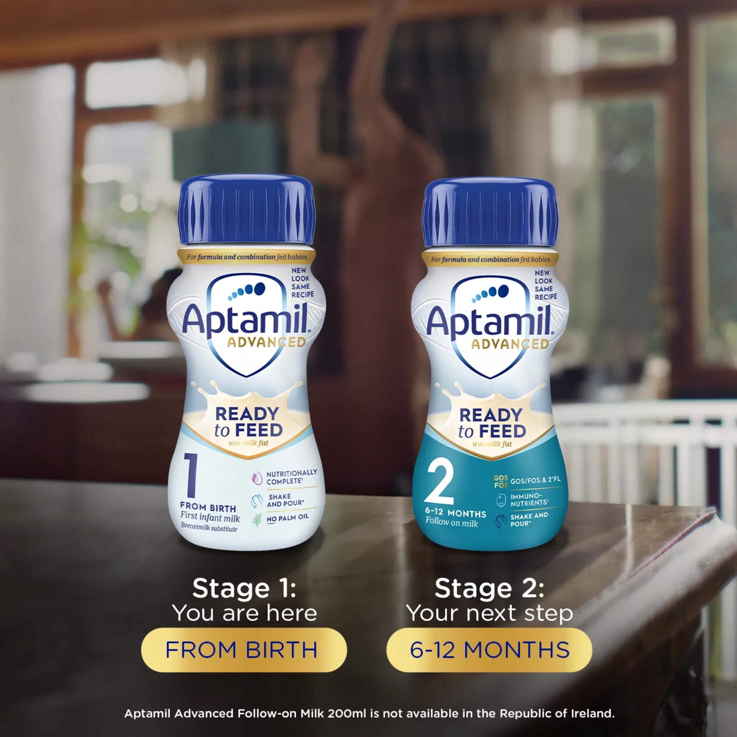 Aptamil Advanced 1 baby formula 200ml, imported from the UK