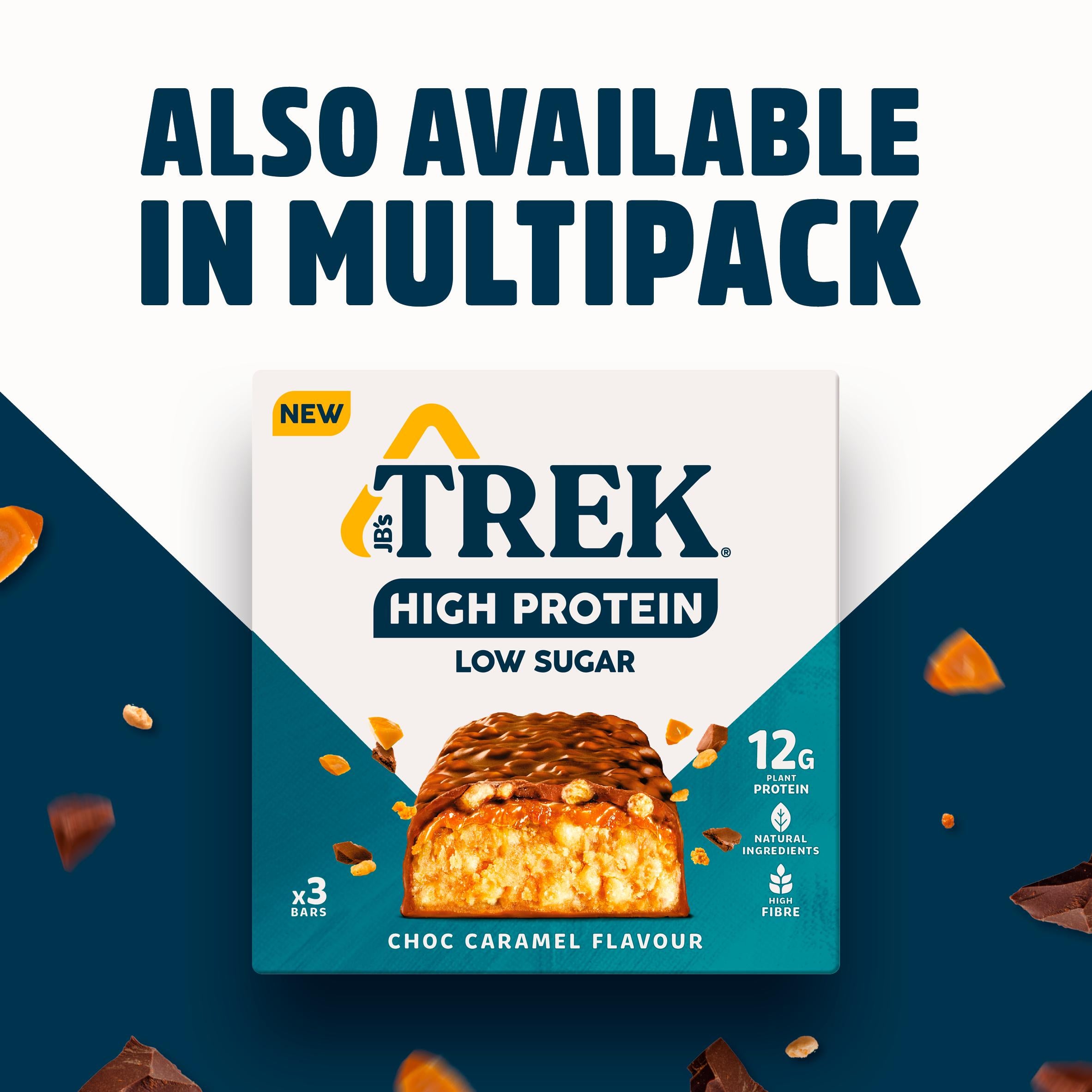 Trek protein bar caramel flavour 44g (British brand)