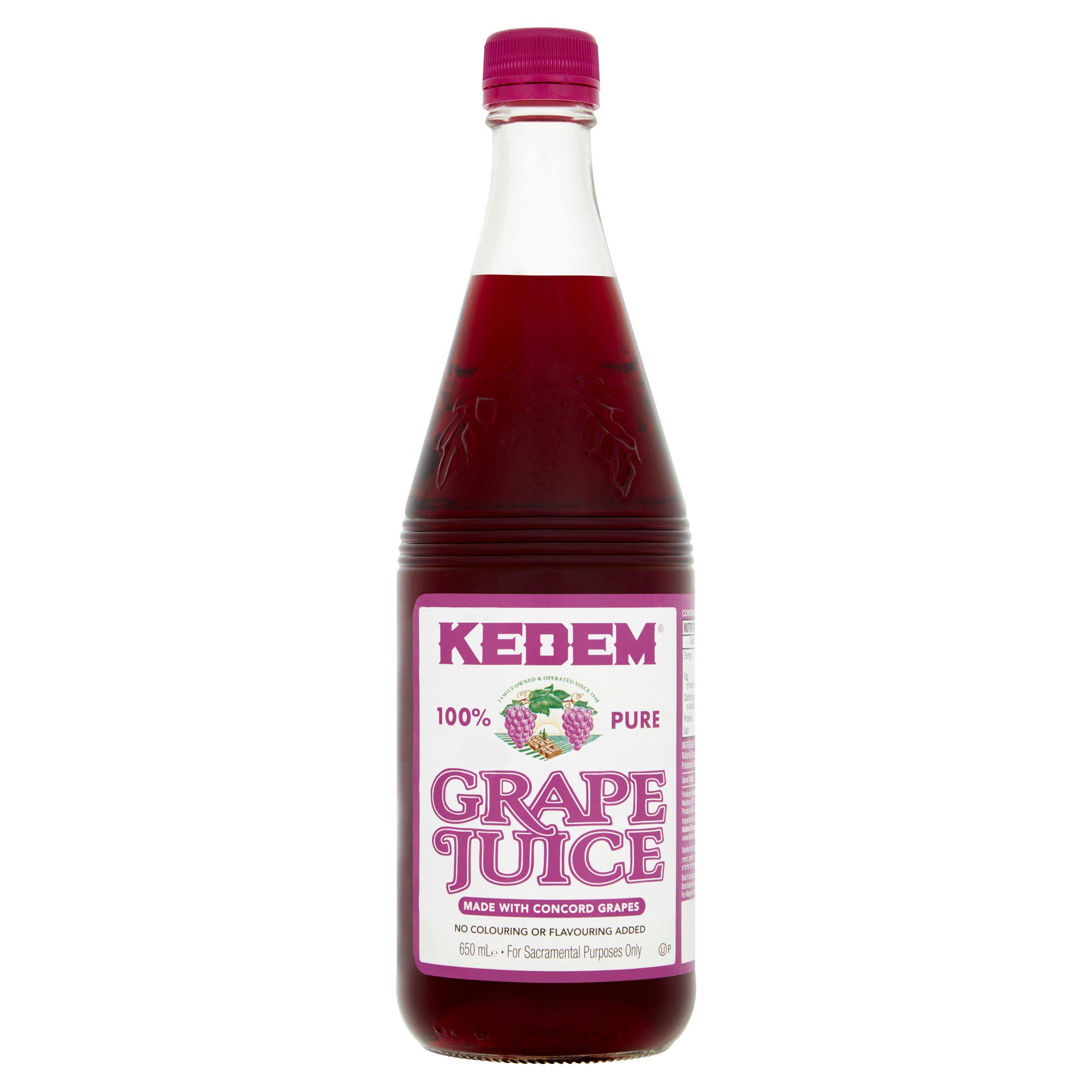 Kedem Concord Grape Juice 650ml, imported from the UK
