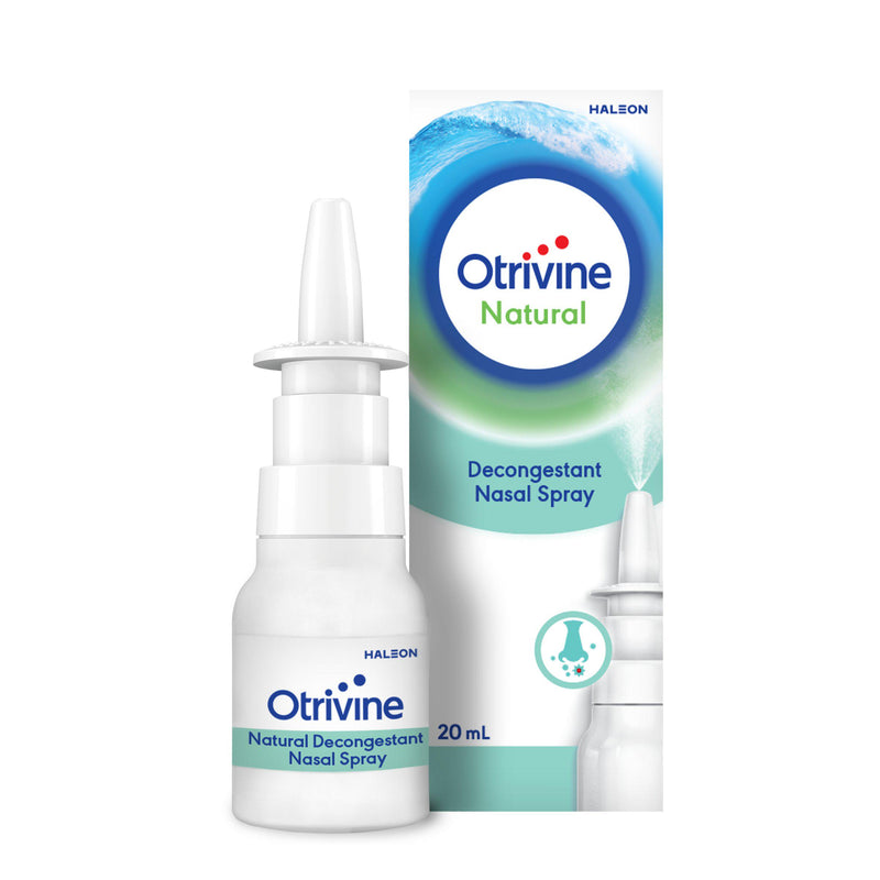 Otrivine natural decongestant nasal spray 20ml, imported from the UK