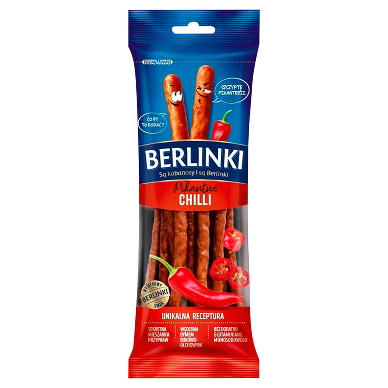 Berlinki chilli kabanos 85g dried sausage (British brand)