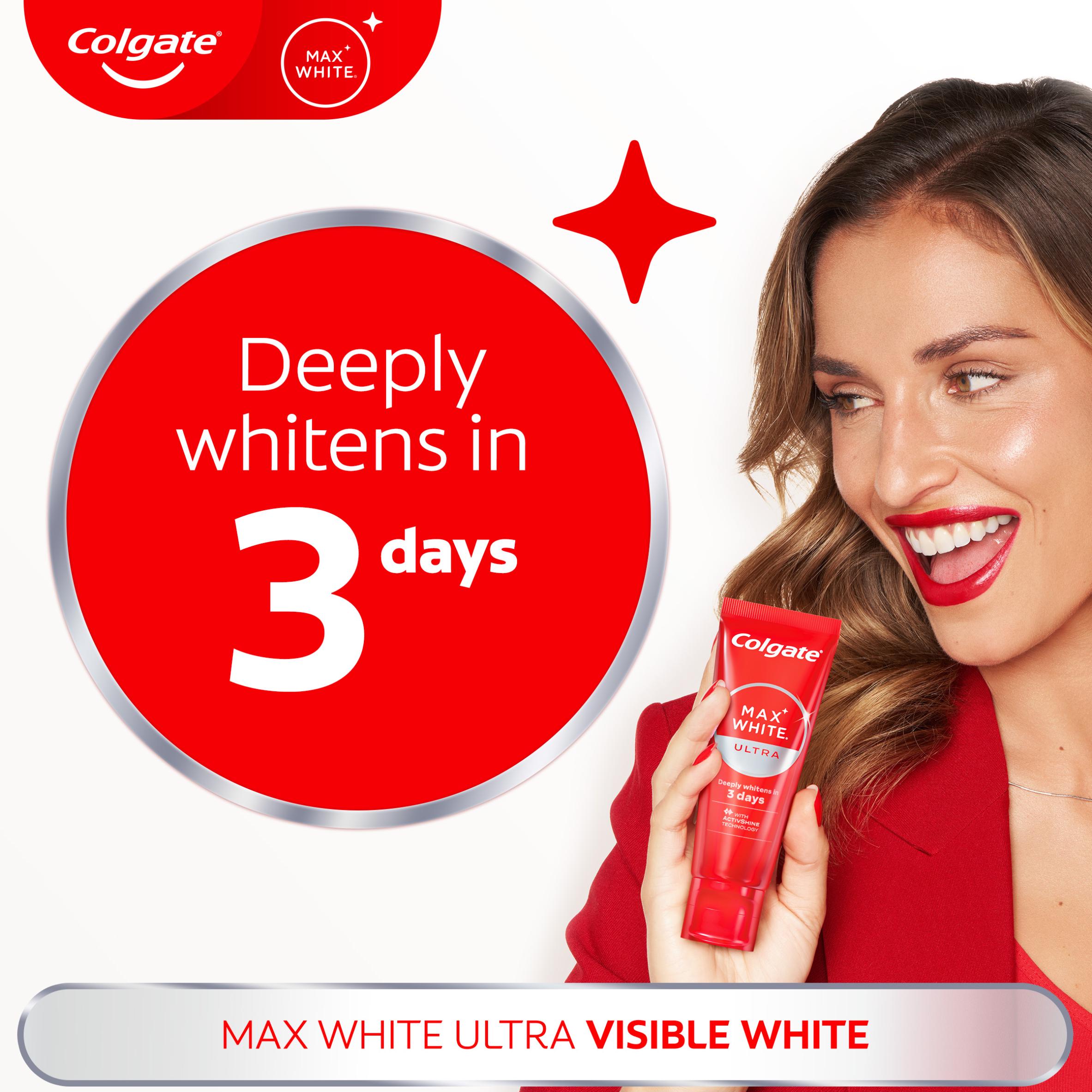 Colgate Max White Ultra Active Foam whitening toothpaste 75ml - British product
