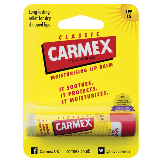 Carmex Classic Moisturising Lip Balm SPF 15 4.25g GOODS Sainsburys   