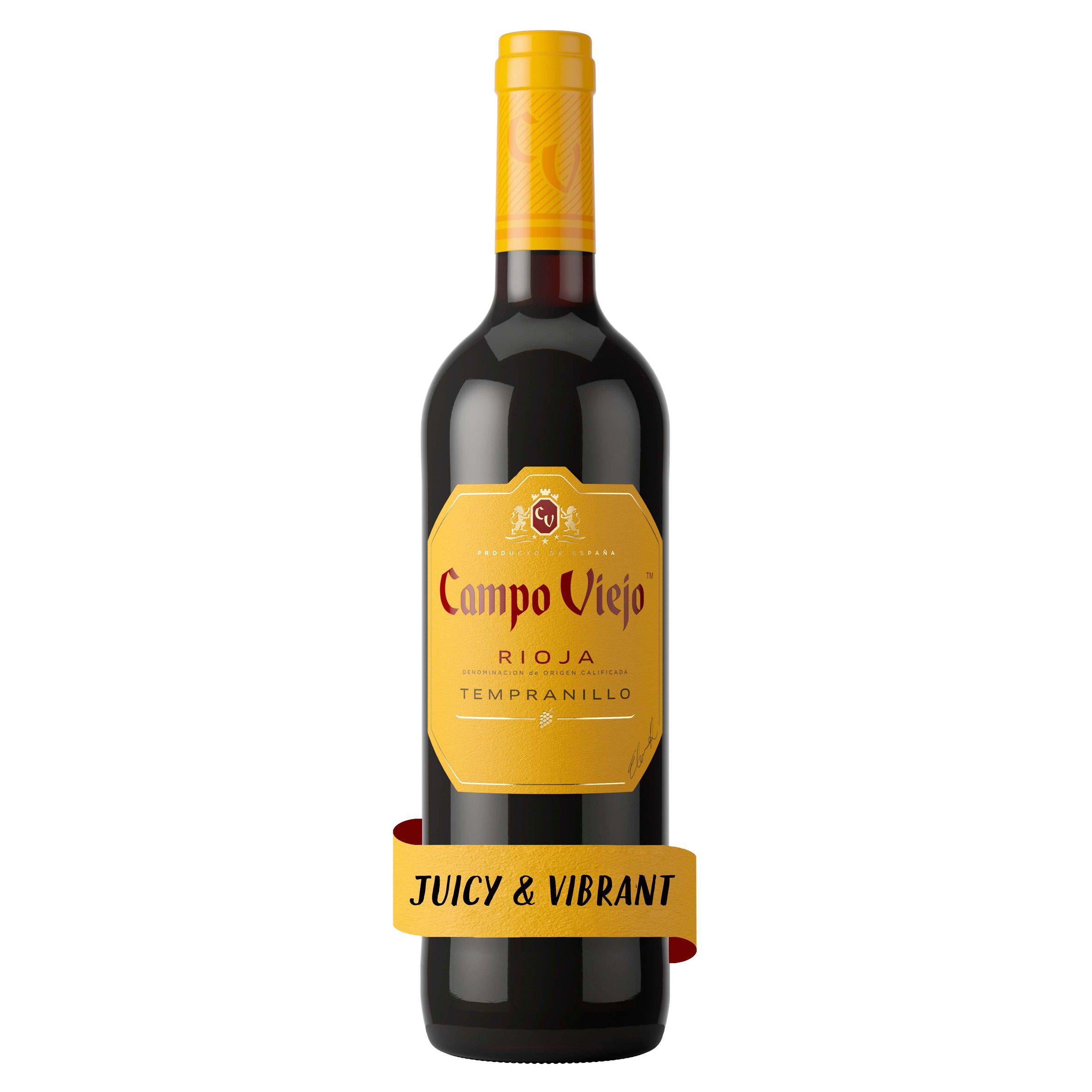 Campo Viejo Rioja Tempranillo red wine 75cl, imported from the UK