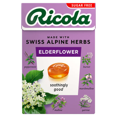 Sainsburys Ricola Sugar Free Elderflower Drops 45g- Buy online at McGrocer