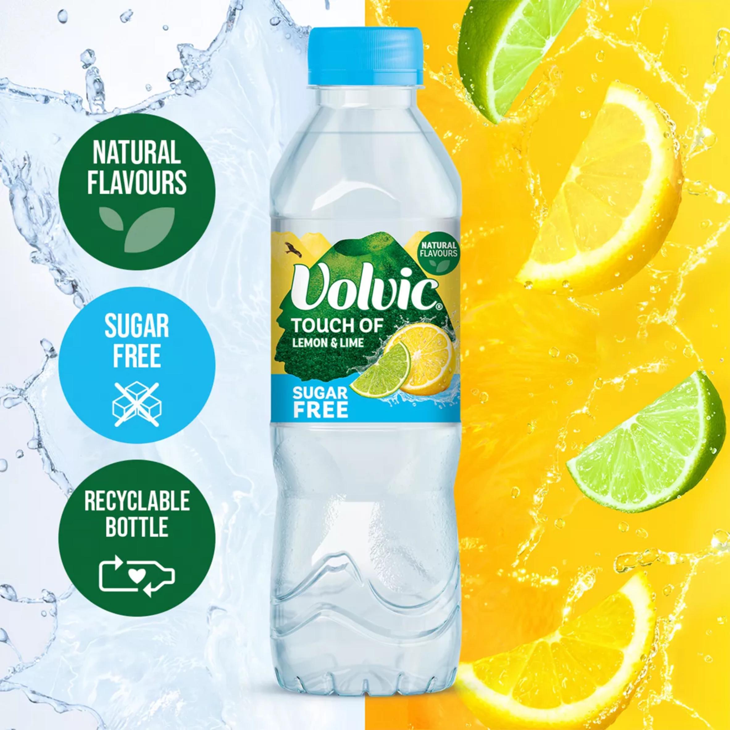Volvic Lemon & Lime flavoured water 500ml multipack (British brand)