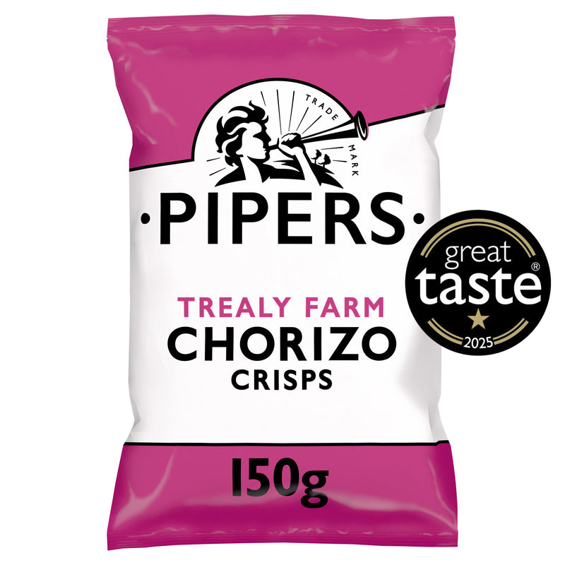 Pipers chorizo sharing crisps 150g (British brand)
