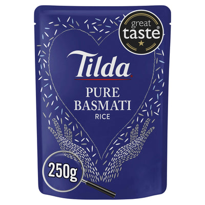 Sainsburys Tilda Pure Basmati Microwave Rice 250g- Buy online at McGrocer