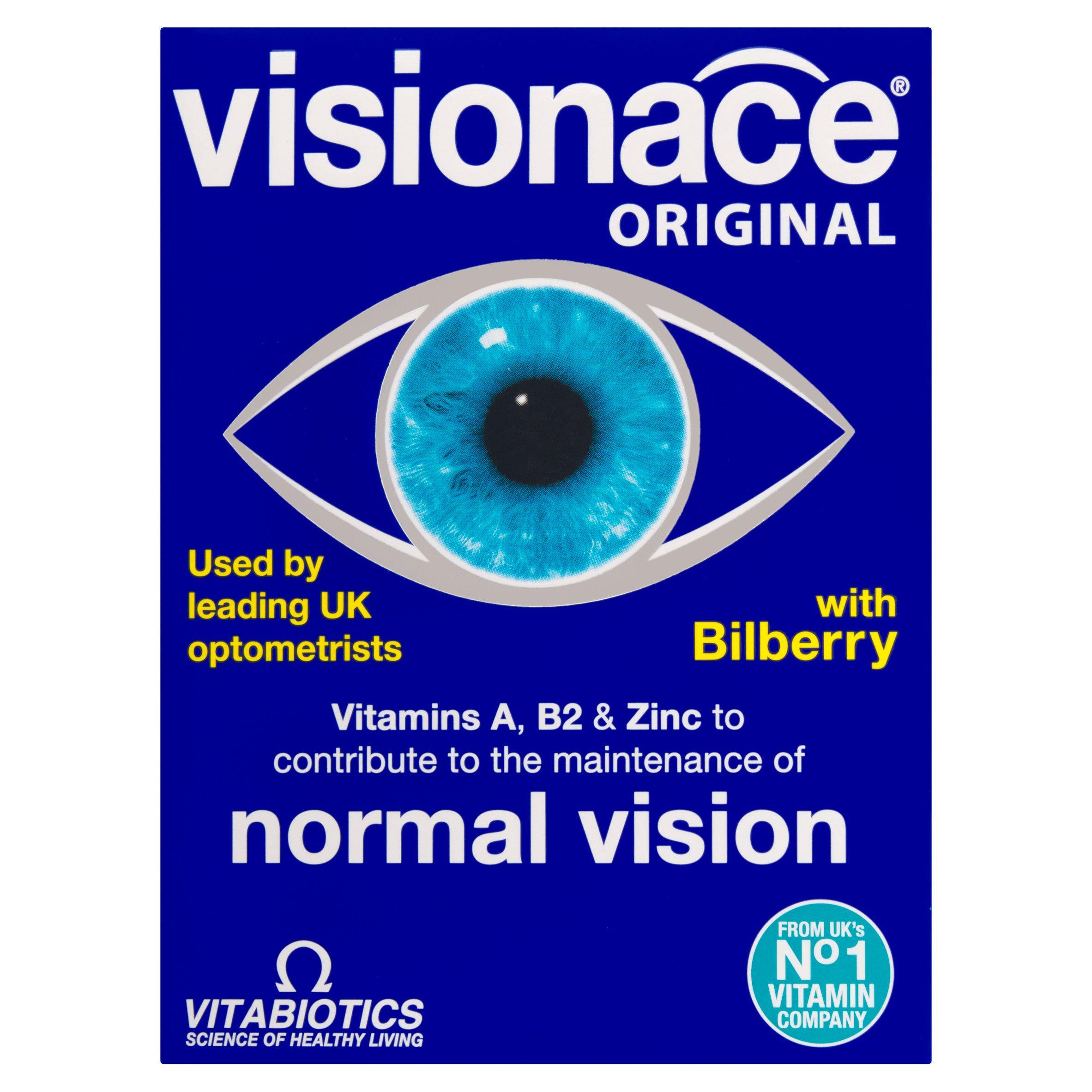 Vitabiotics Visionace multivitamin tablets 30 (British brand)