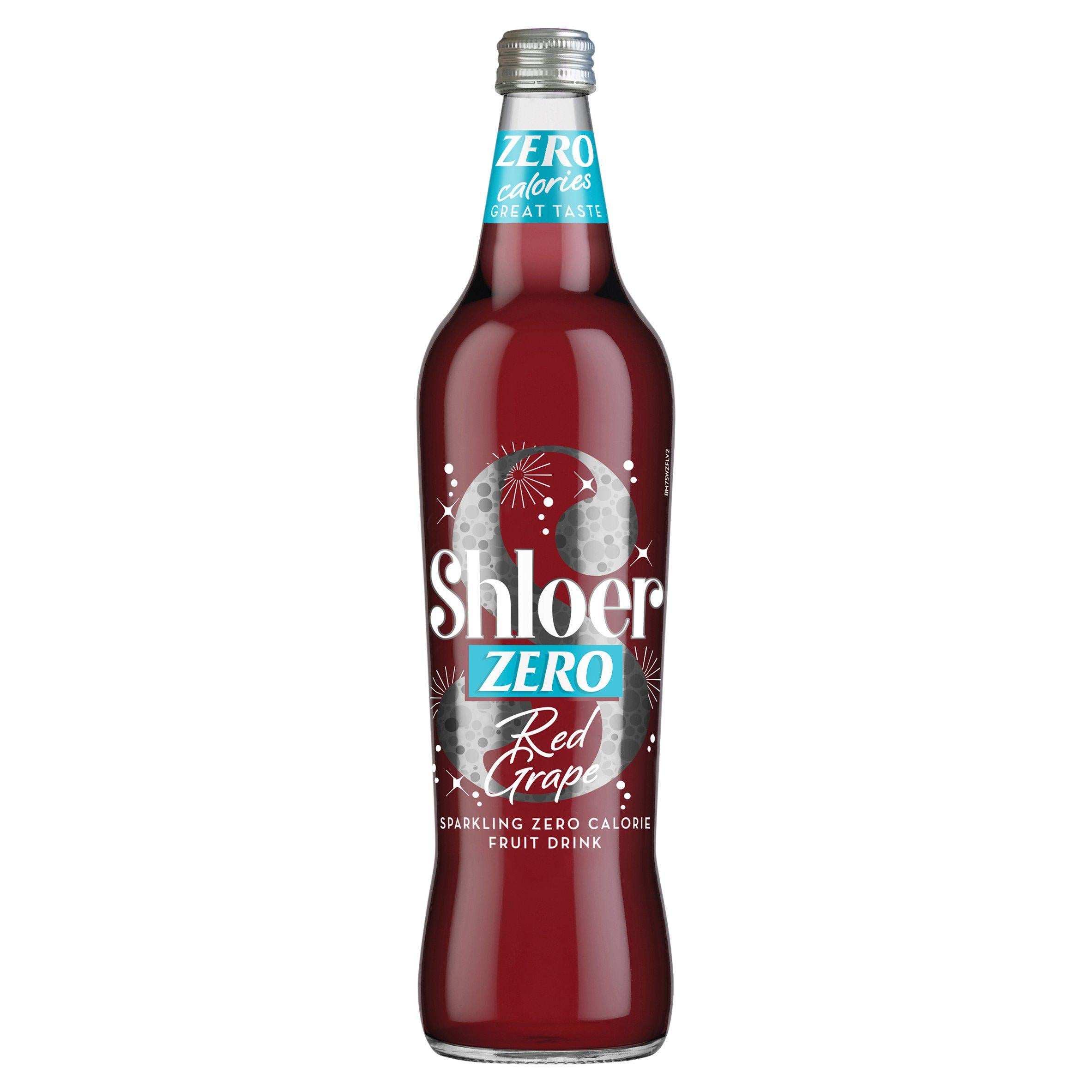 Shloer Light Zero Red Grape Sparkling Juice Drink 750ml, imported from the UK
