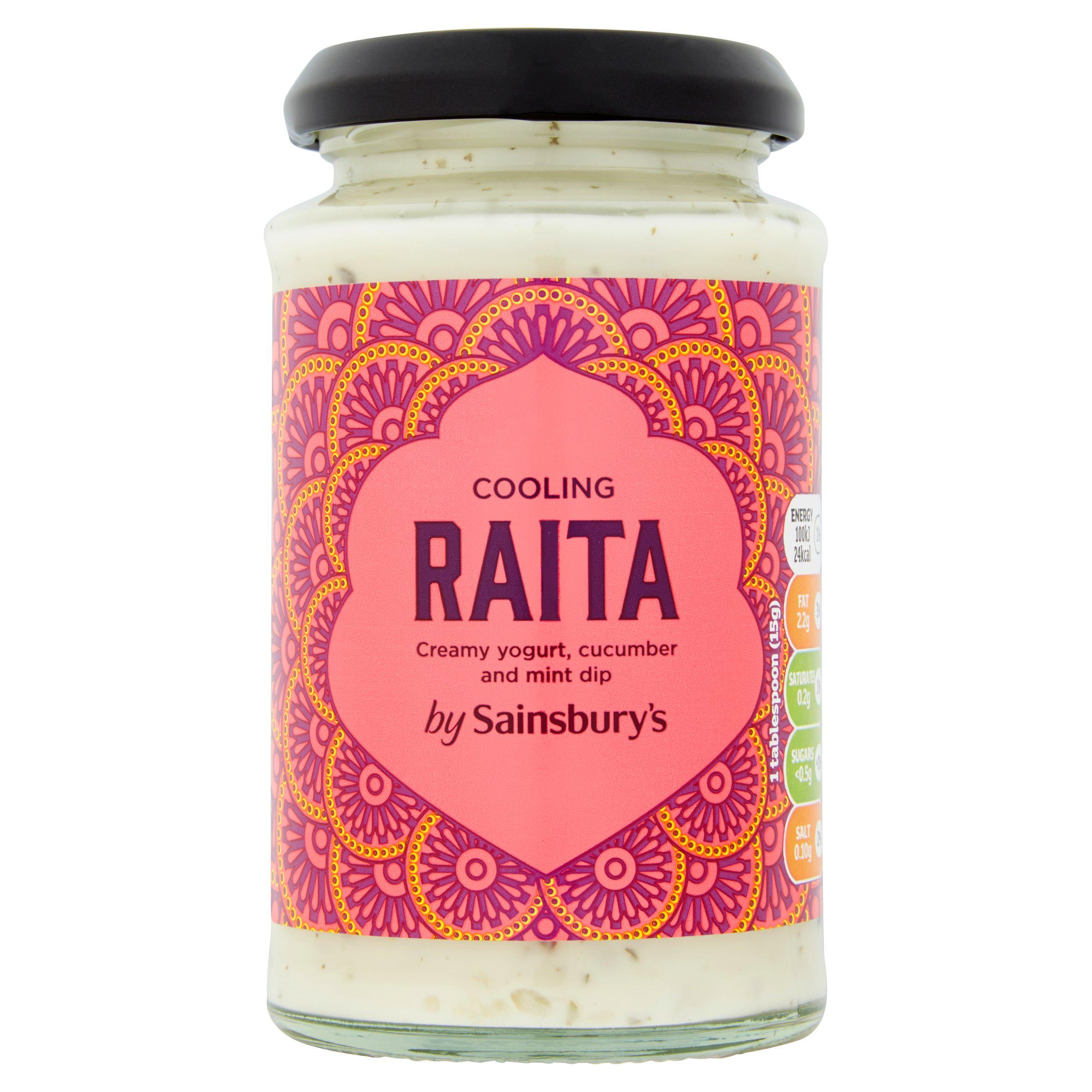 Sainsbury's cooling raita 190g (British brand)