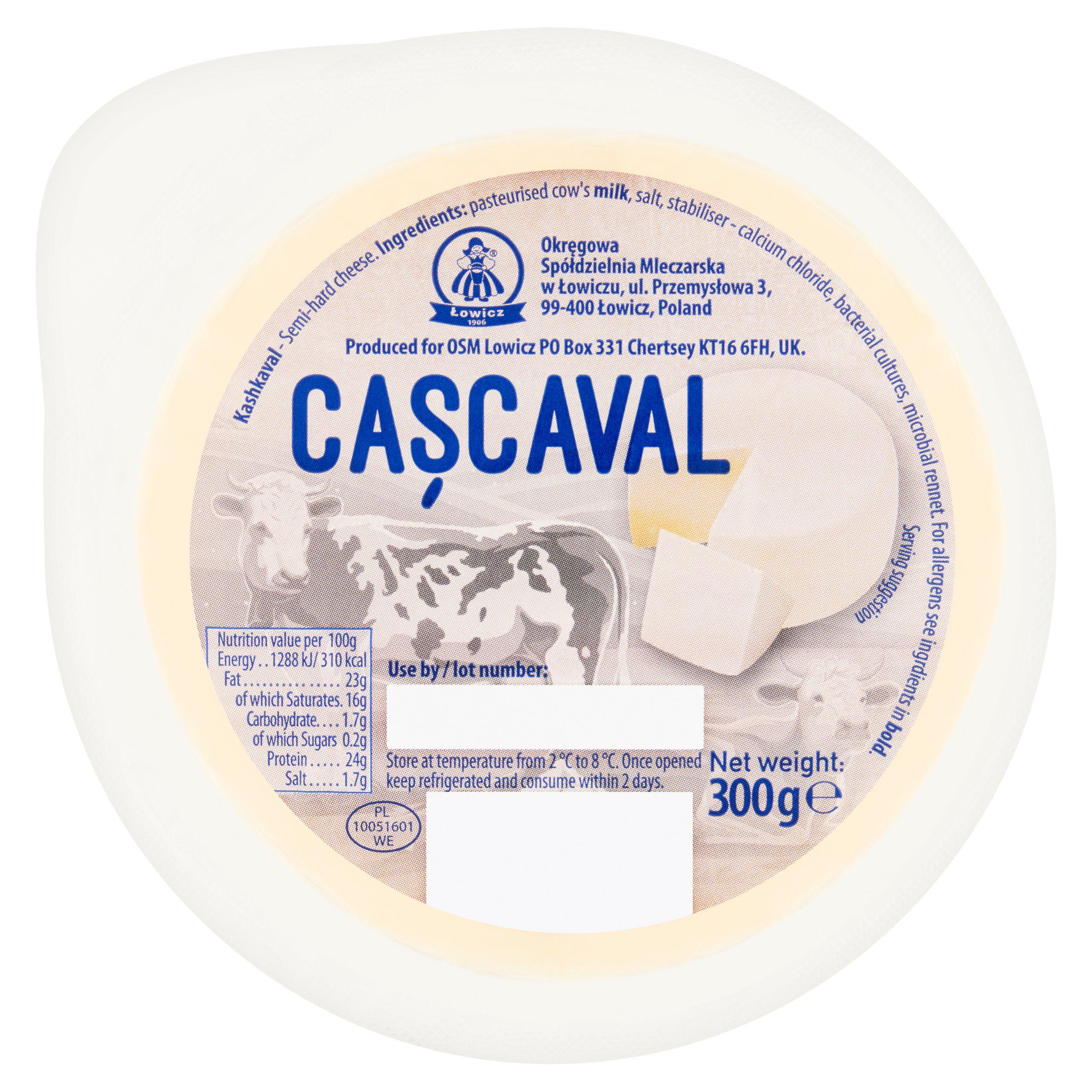 Lowicz Cascaval cheese 300g - British product