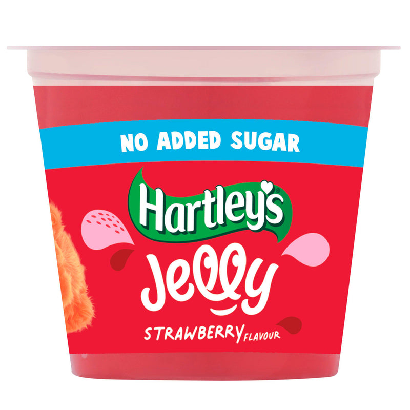Hartley's strawberry jelly pot no added sugar 115g (British brand)