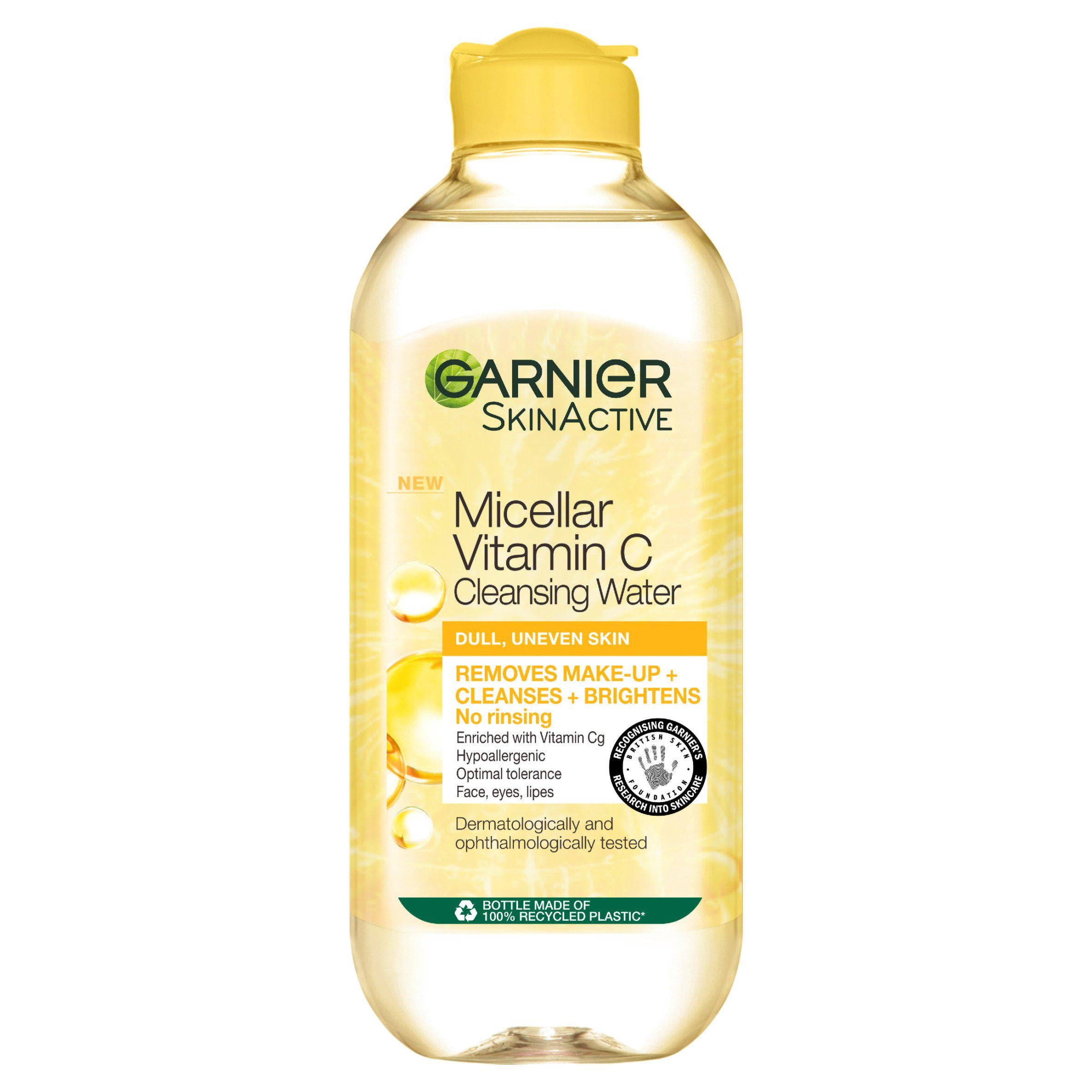 Garnier Vitamin C micellar water 400ml for dull skin - British product