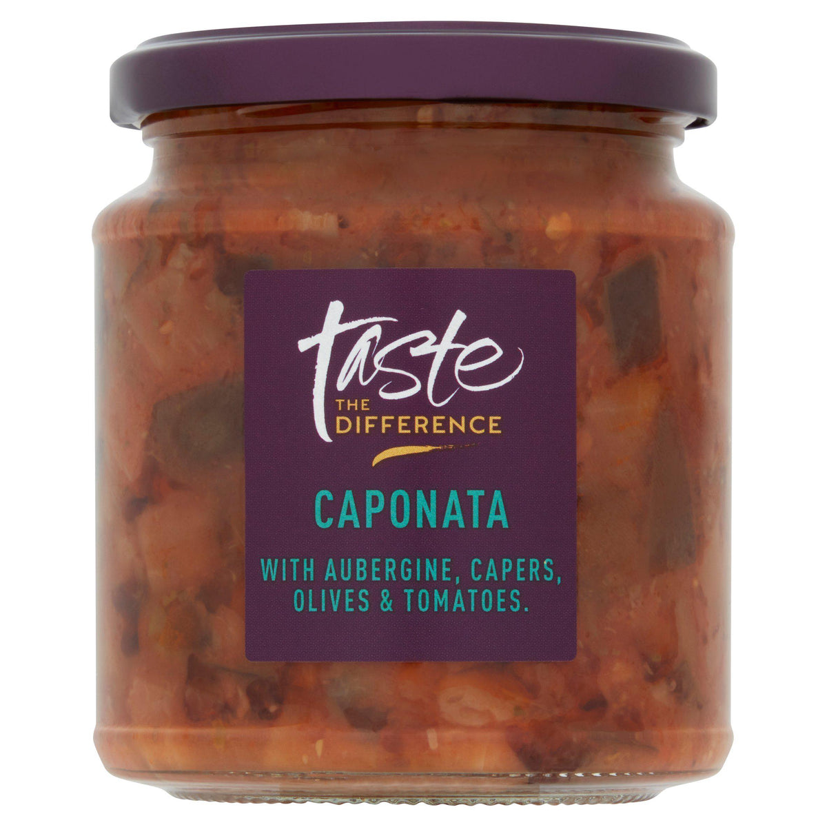 Aubergine Caponata with Tomato Sauce Capers and Olives 280g