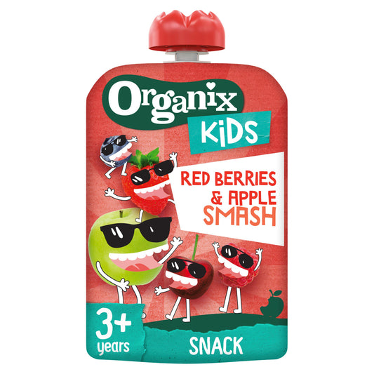 Organix Kids Red Berries & Apple Smash 3+ Years 100g GOODS Sainsburys   